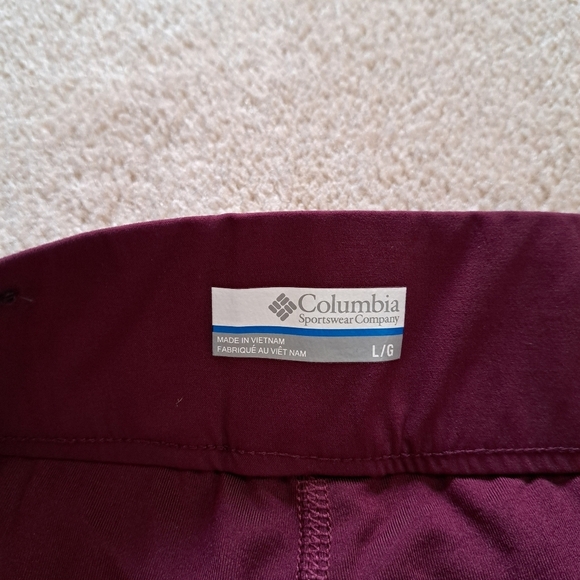 Columbia Skort Women's Small Burgandy Plum Active Skirt With Shorts - Picture 6 of 13